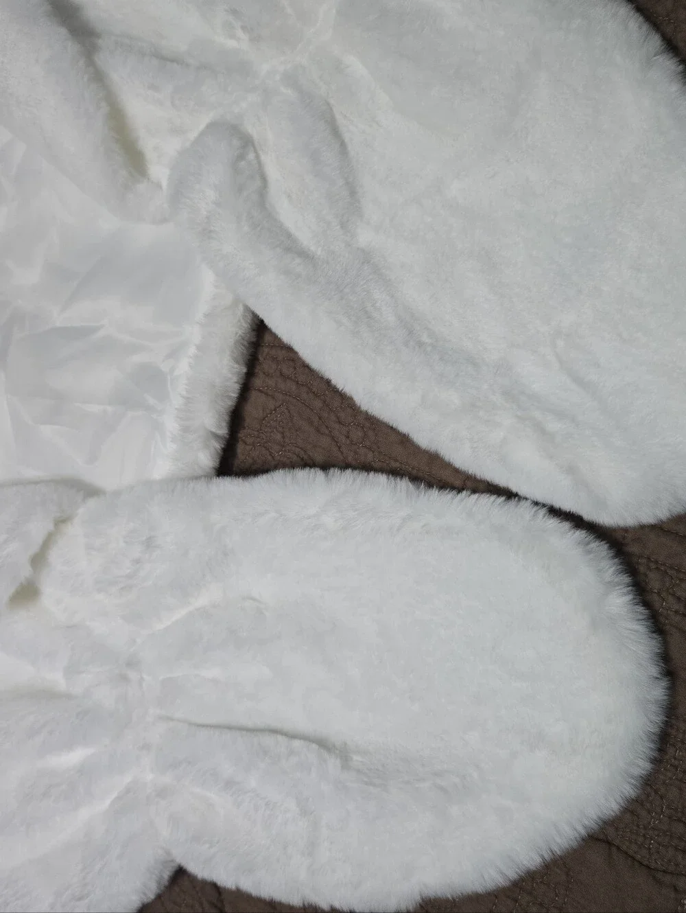 Faux Fur Bridal Caplet Wrap Winter Warm Stole Shawl Shrug Neck Warmer Snow White